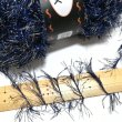 画像3: 🔴SALE🔴long metallic feather yarn 100g (3)