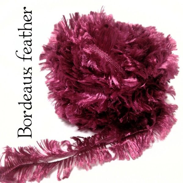 画像1: Bordeaux feather (1)