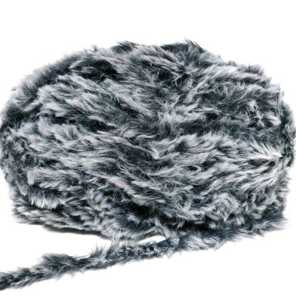 画像1: MINK touch fur(charcoal gray(2))  100g (1)