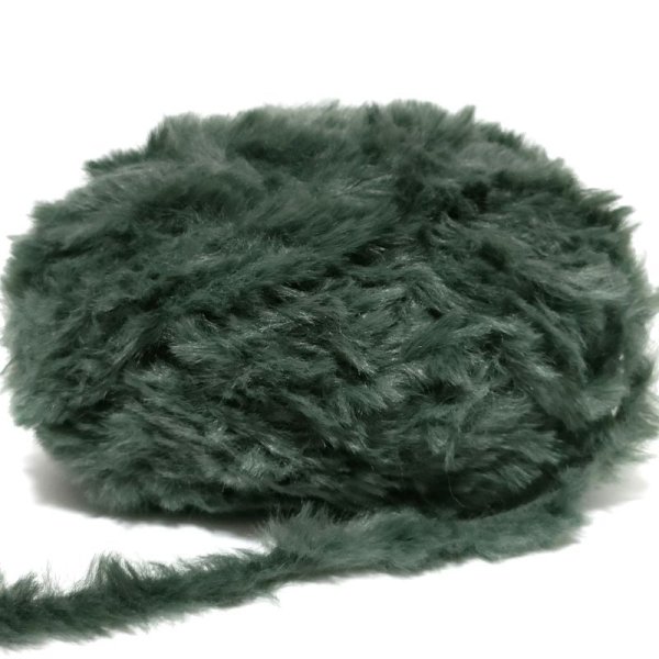 画像1: MINK touch fur(dark green)  100g (1)