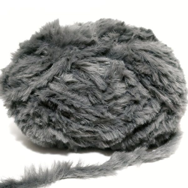 画像1: MINK touch fur(dark gray)  100g (1)