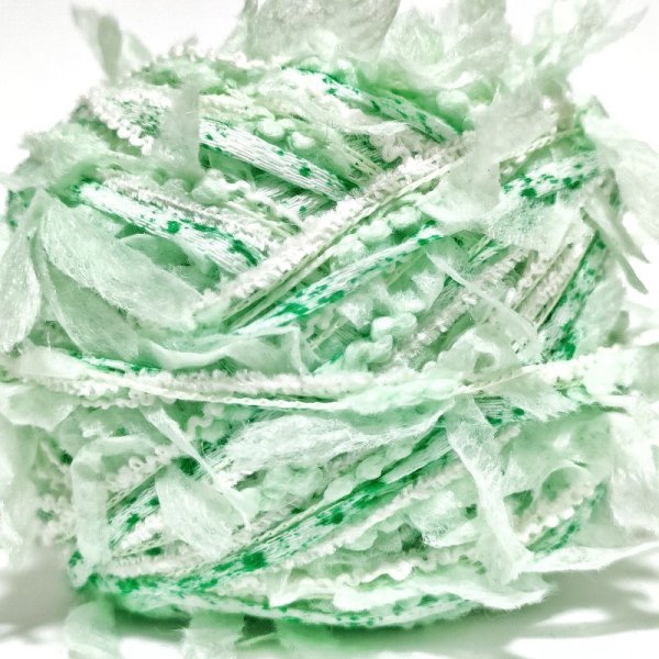画像1: mint green Petal Ribbon (1)