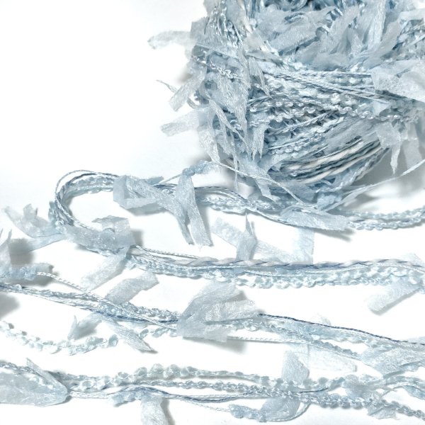 画像2: light blue Petal Ribbon(2) (2)